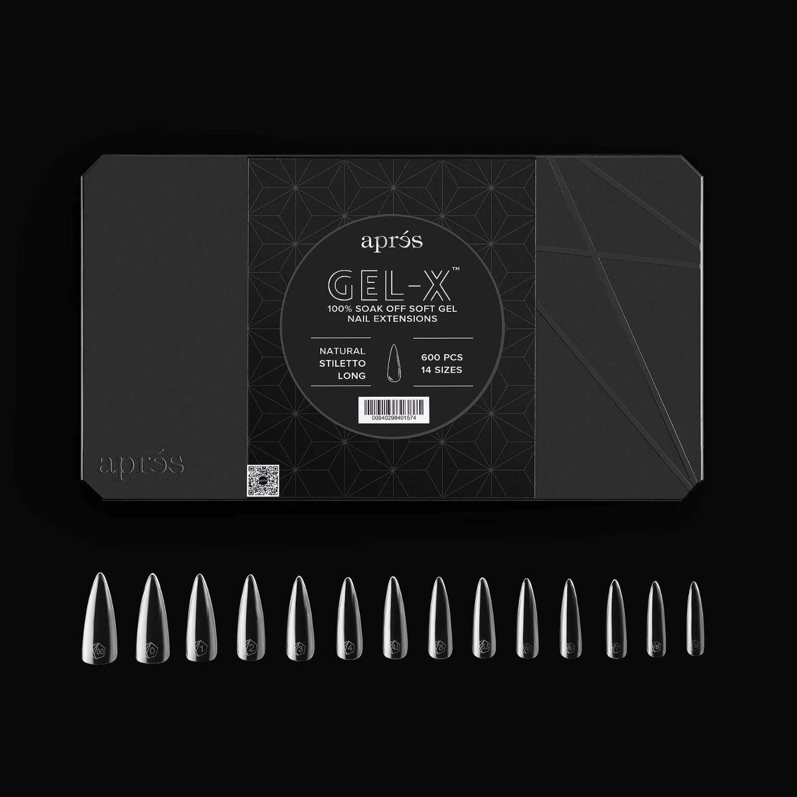 Apres Gel-X Natural Stiletto Long (Box of 600 Tips)
