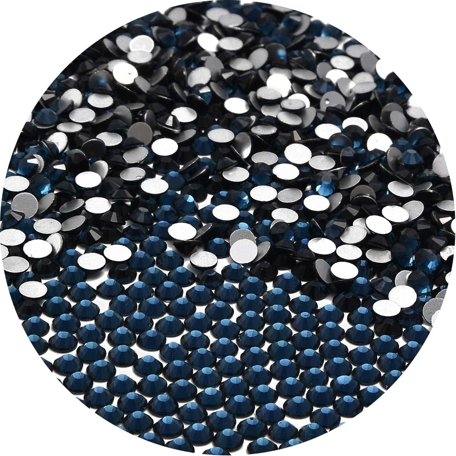 2000Pcs Flatback round Glass Nail Art Rhinestones Crystal for DIY Making Accesso