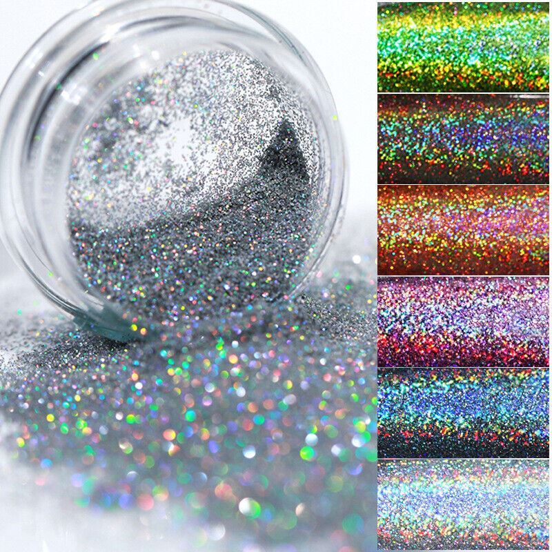 Nail Holographic Mirror Glitter Powder Dust Shimmer Mermaid Unicorn Pigment Art