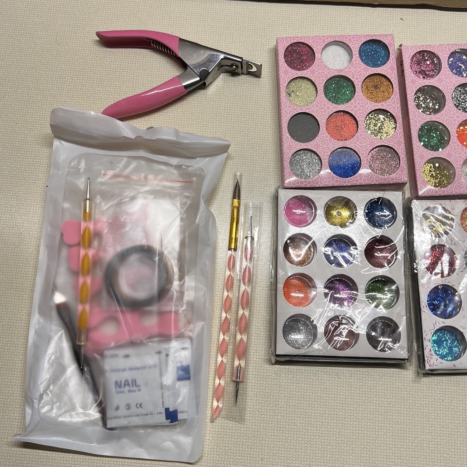 Mixed Nail Art Decorations Rhinestones Charms DIY Manicure Craft Supplies
