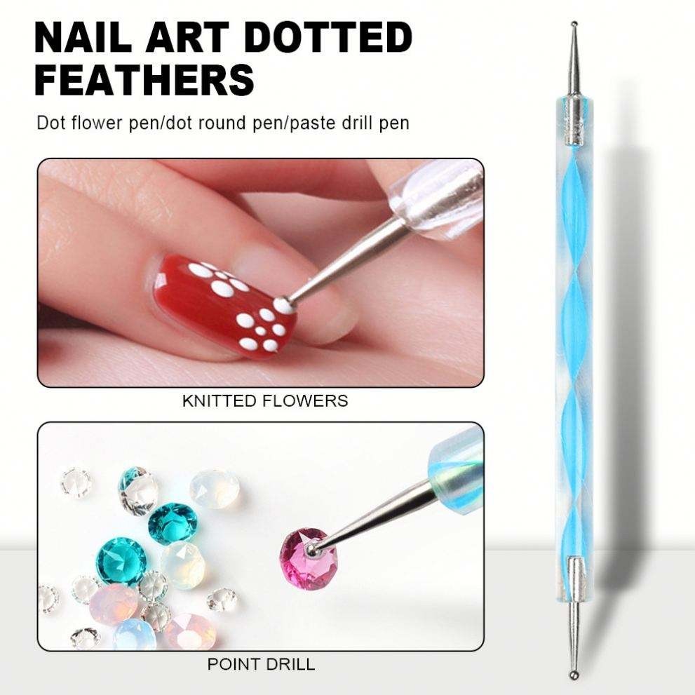Acrylic Nail Kit with Lamp Light Acrylic Glitter Powder