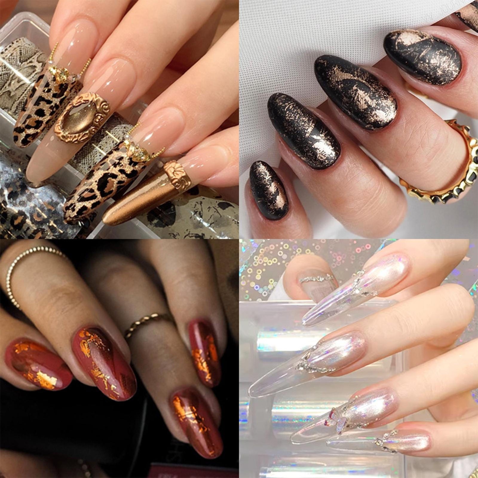 `Nail Art Foil Glue Gel 8ml UV Lamp Needed Adhesion Transfer Gel Starry Strong