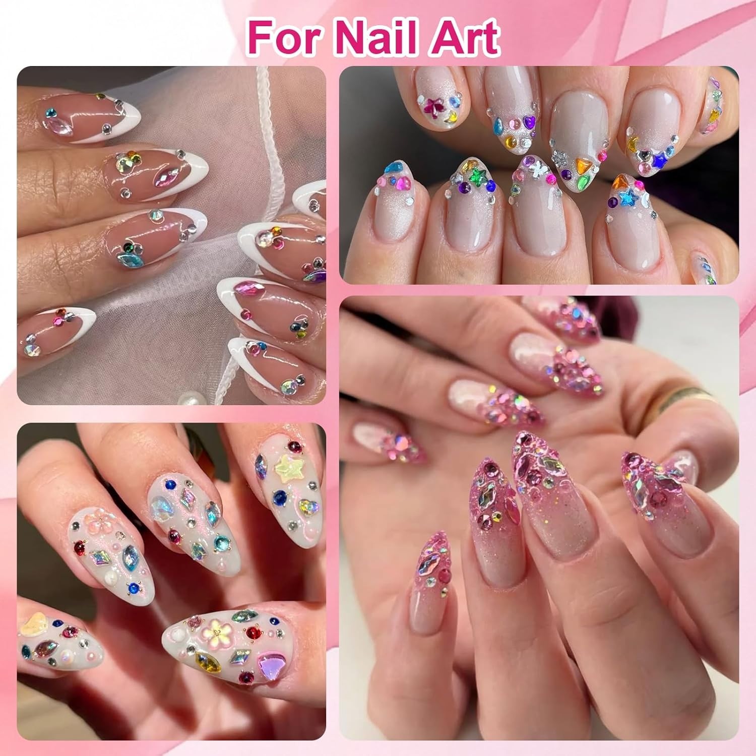 3000 Mini Colorful Rhinestones for Nail Art – Quality DIY Gems Kit