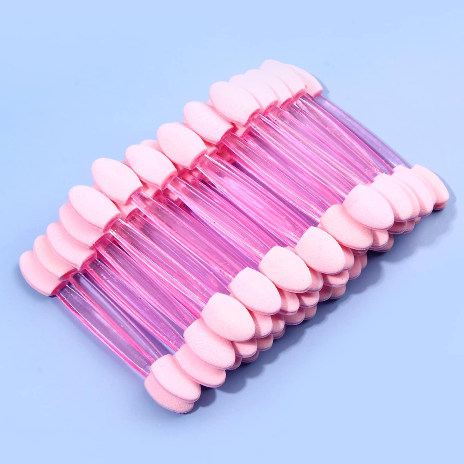 50pcs Sponge Brush Double-Ended for Gradient Nail Art with Handheld for Women