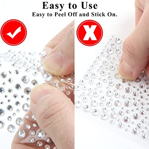 325pcs Purple Rhinestone Stickers,Self Adhesive Bling Gems Embellishment