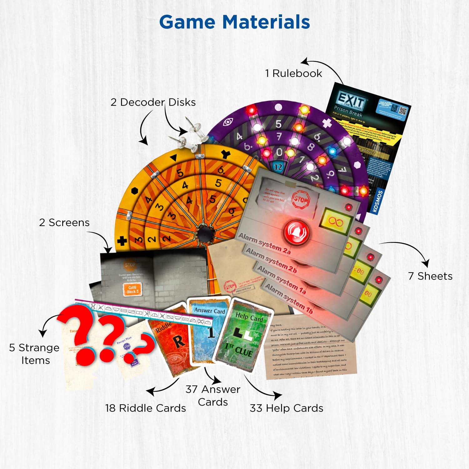 EXIT: The Game – Prison Break 18 cm x 13 x 4 cm, Multicolor