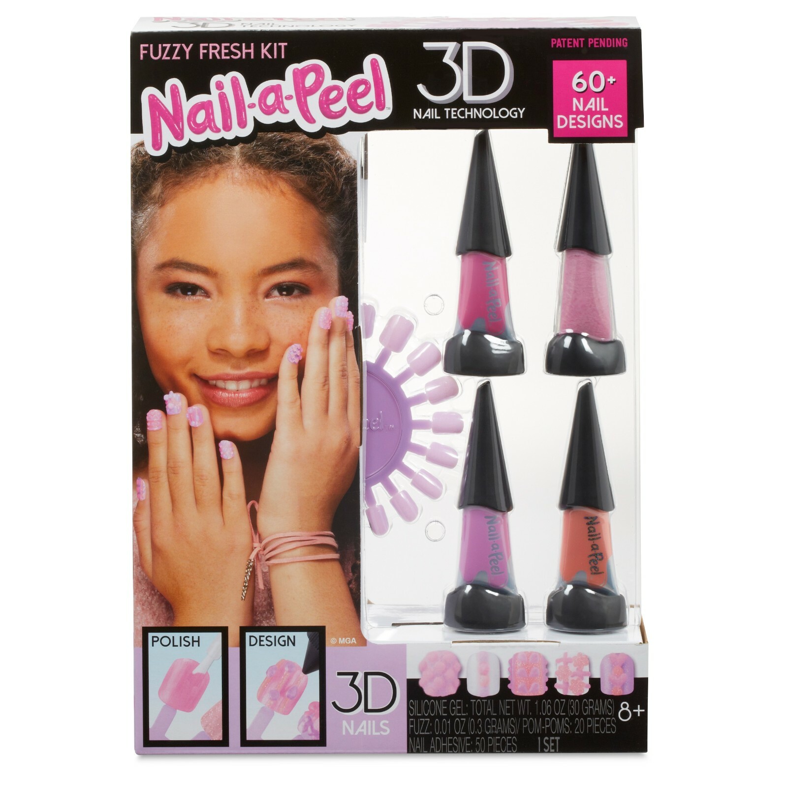 New 3D Nail Art Manicure Tips DIY Decoration Polish New Nail-a-peel