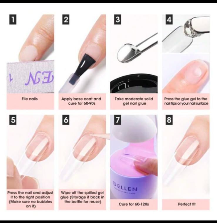 Gellen gel x nail glue