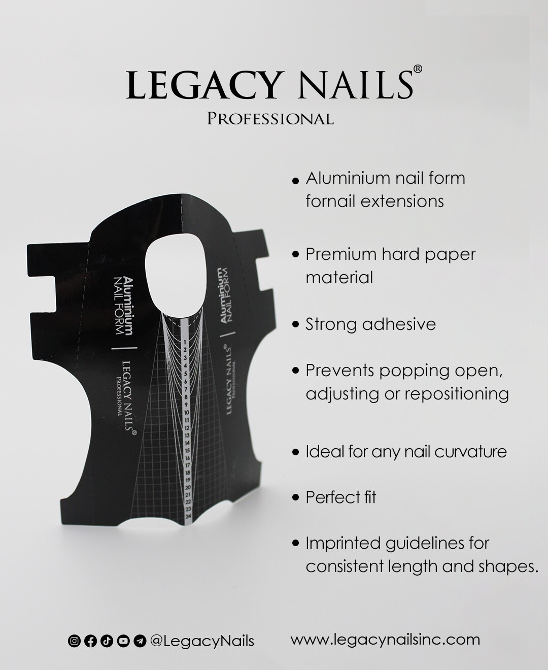 SMALL ALUMINIUM NAIL FORM-300 UNITS