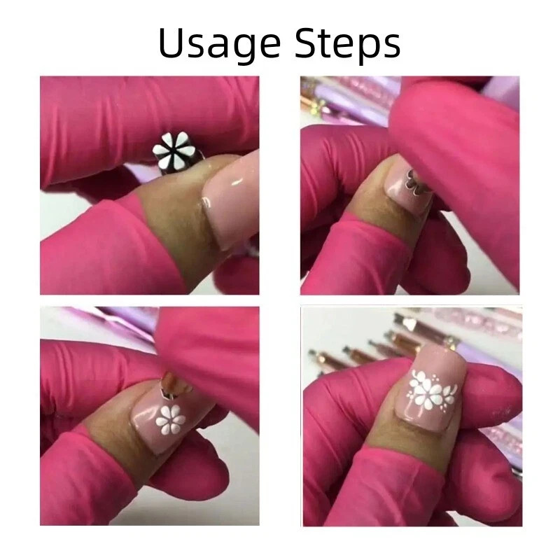 10Pcs DIY Nail Nail Art Stamp Pen Set Art Dotting Tools Set for Girls Women