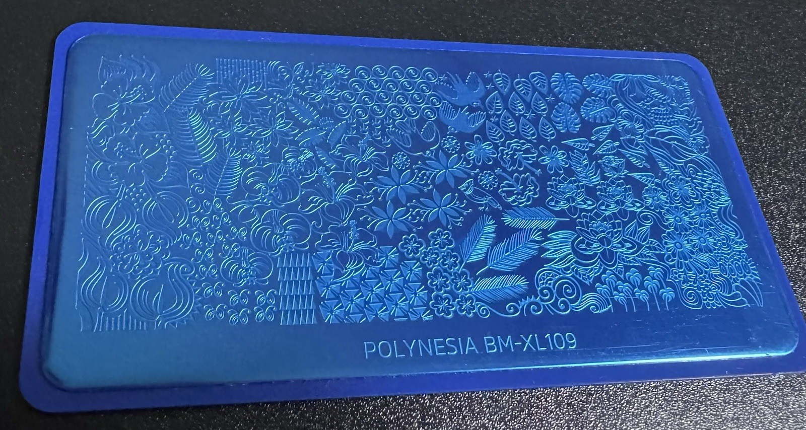 HTF Bundle Monster Polynesia BM-XL109 Maniology Flowers Nail Stamping Plate