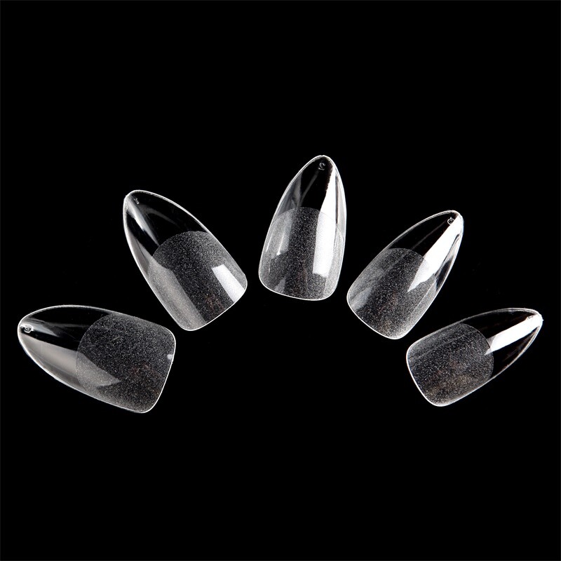 360PCS Medium Oval Coffin Square Acrylic False Nails Full Cover Extension Tips
