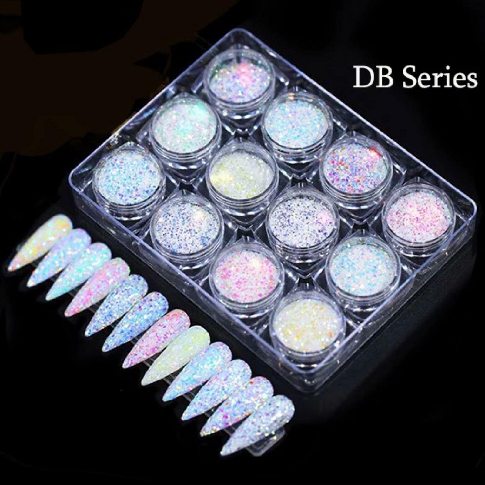 Unicorn CHUNKY GLITTER MIX Nail Shimmer Sequins Mermaid Powder Effect Paillette