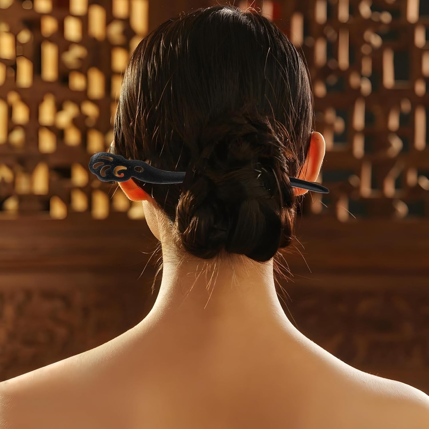 10 Pcs Wooden Hair Sticks, Chinese Traditional Stick Japanese Style1