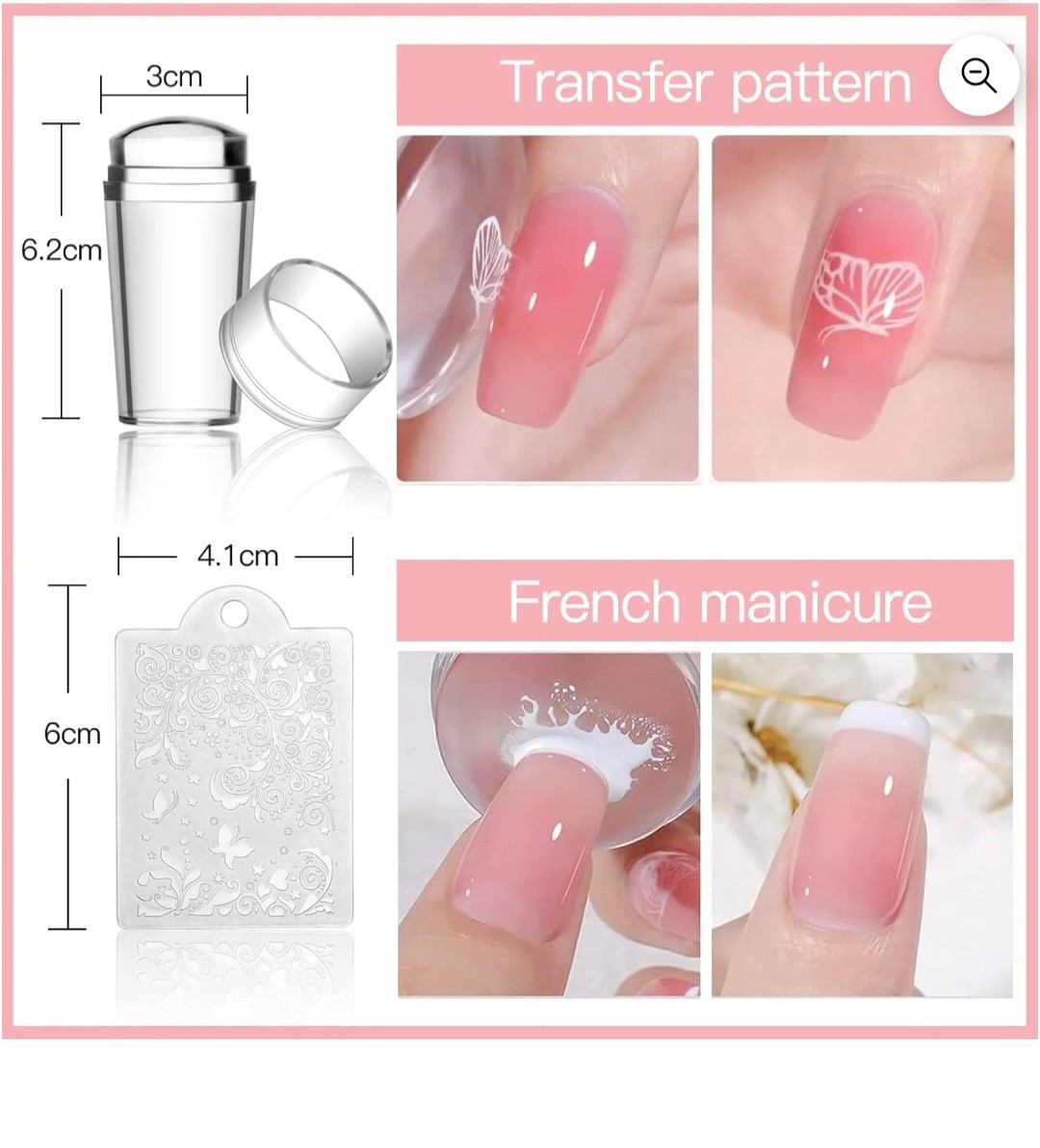 Biutee Nail Stamper Kit Nail Art Set 8 Stamping Plate Polish Gel 12 Stamping