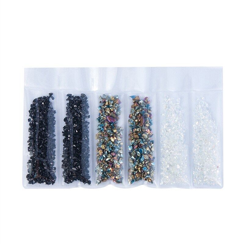 Nail Ornament Fragments GLASS Products Gold Silver Nail Beauty Gravel DIAMOND
