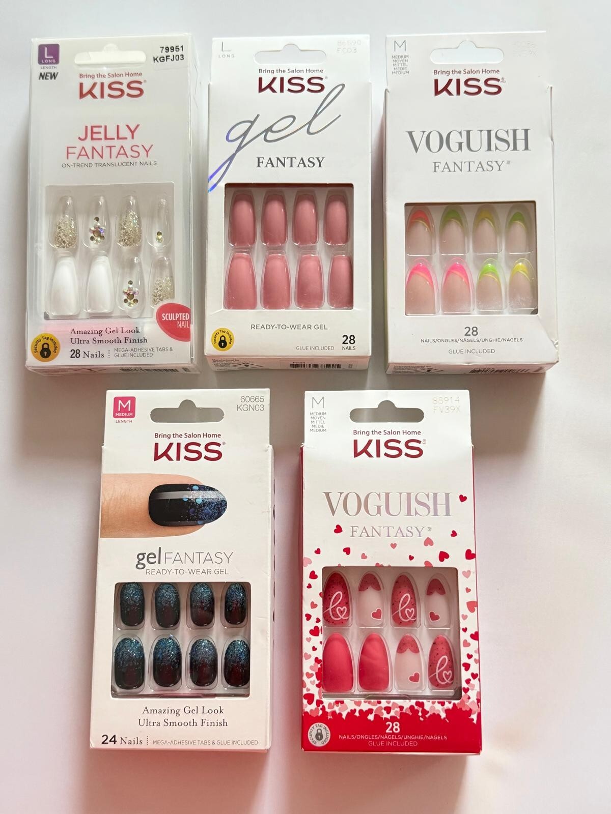 “Set of 100” Kiss imPRESS Nails Mixed LOT**FREE SHIPPING*** CLOSEOUT–Deal# 55***