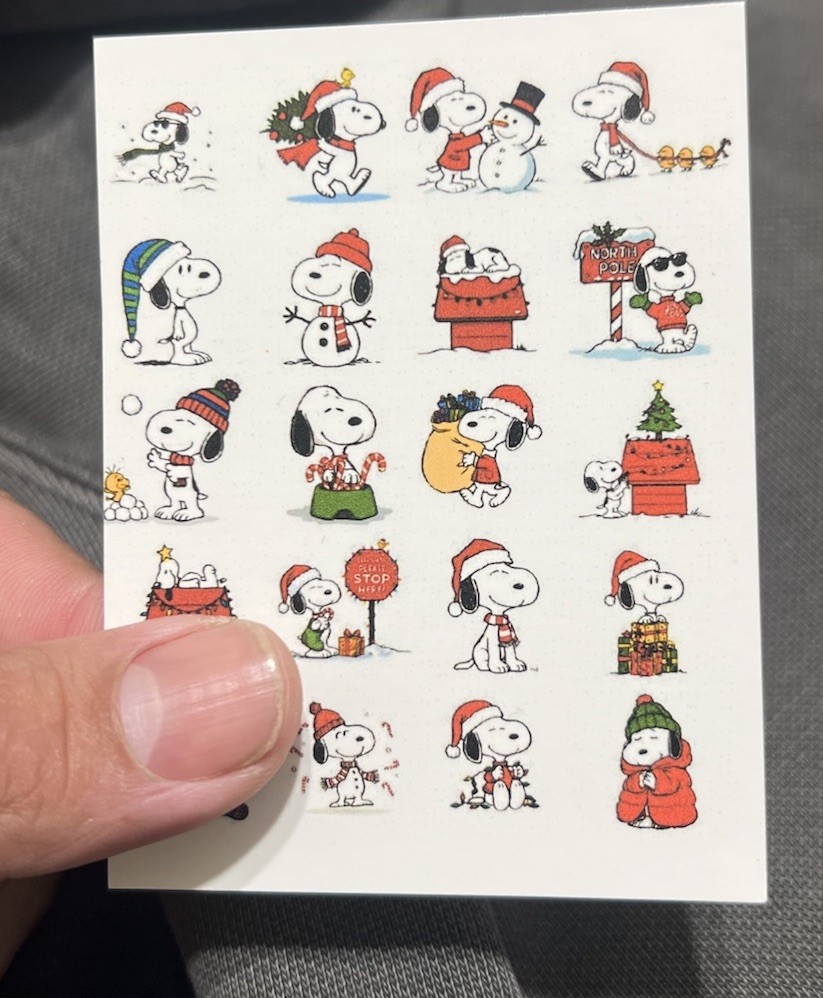 Nail Decals Snoopy Charlie Brown Water Slide Decals