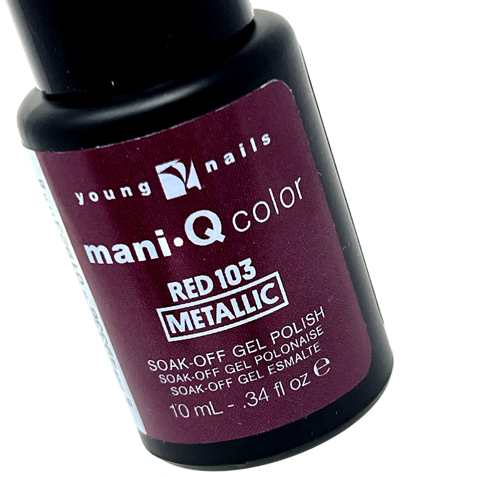 YN Young Nails Mani-Q Color Soft Gel Polish Soak Off – Red 101 Metallic