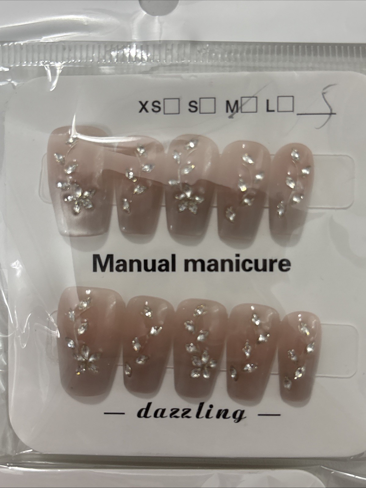 Press On Nail 10 Sets Size m