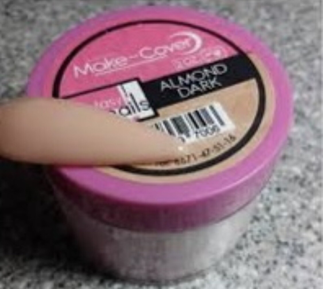 polvo acrilico almond dark de fantasy nails 2 oz
