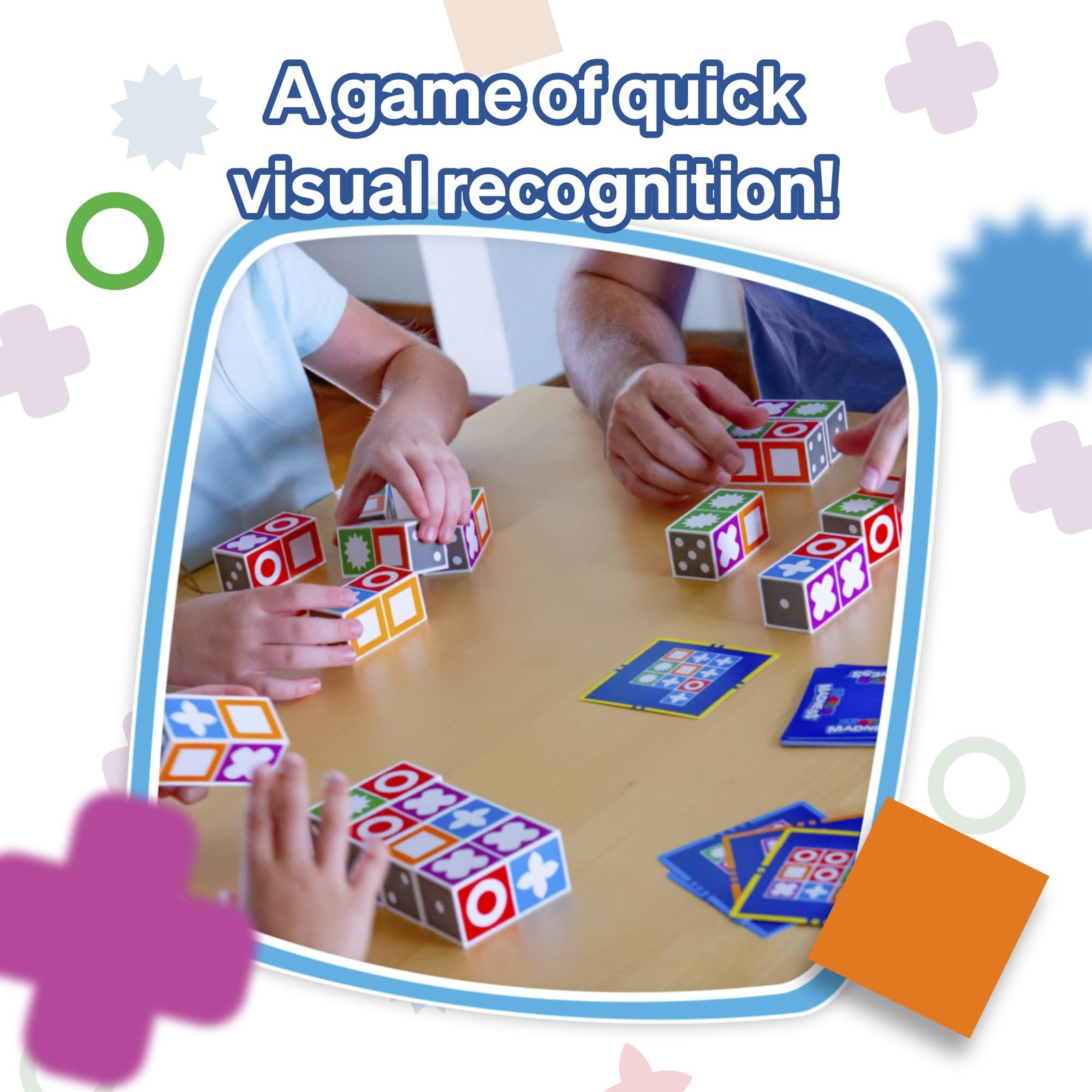 FoxMind Match Madness Board Game, Visual 7.8 x 3.9 x inches, White