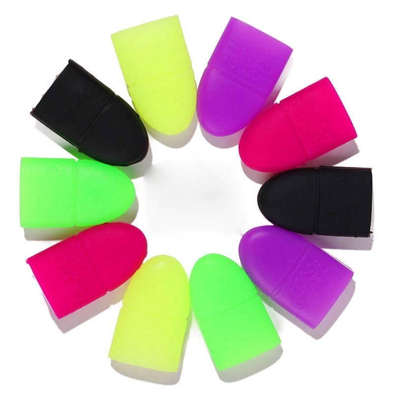 Removal Caps Remover Reusable Clips Fingertips Gel Polish Soak Nail Art Silicone