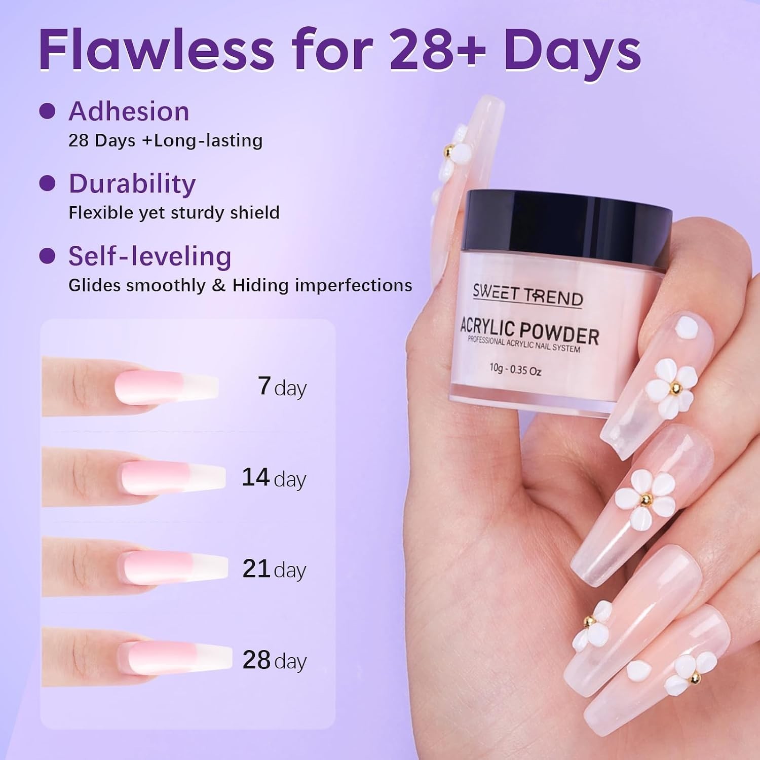 Acrylic Nail Kit for Beginners: 6 Colors Acrylic Powder and Liquid Starter Se…
