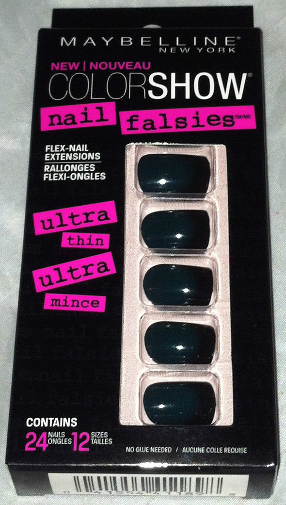 Maybelline Color Show Nail Falsies Flex-Nail Extensions * 20 EMERALD OMBRE * New