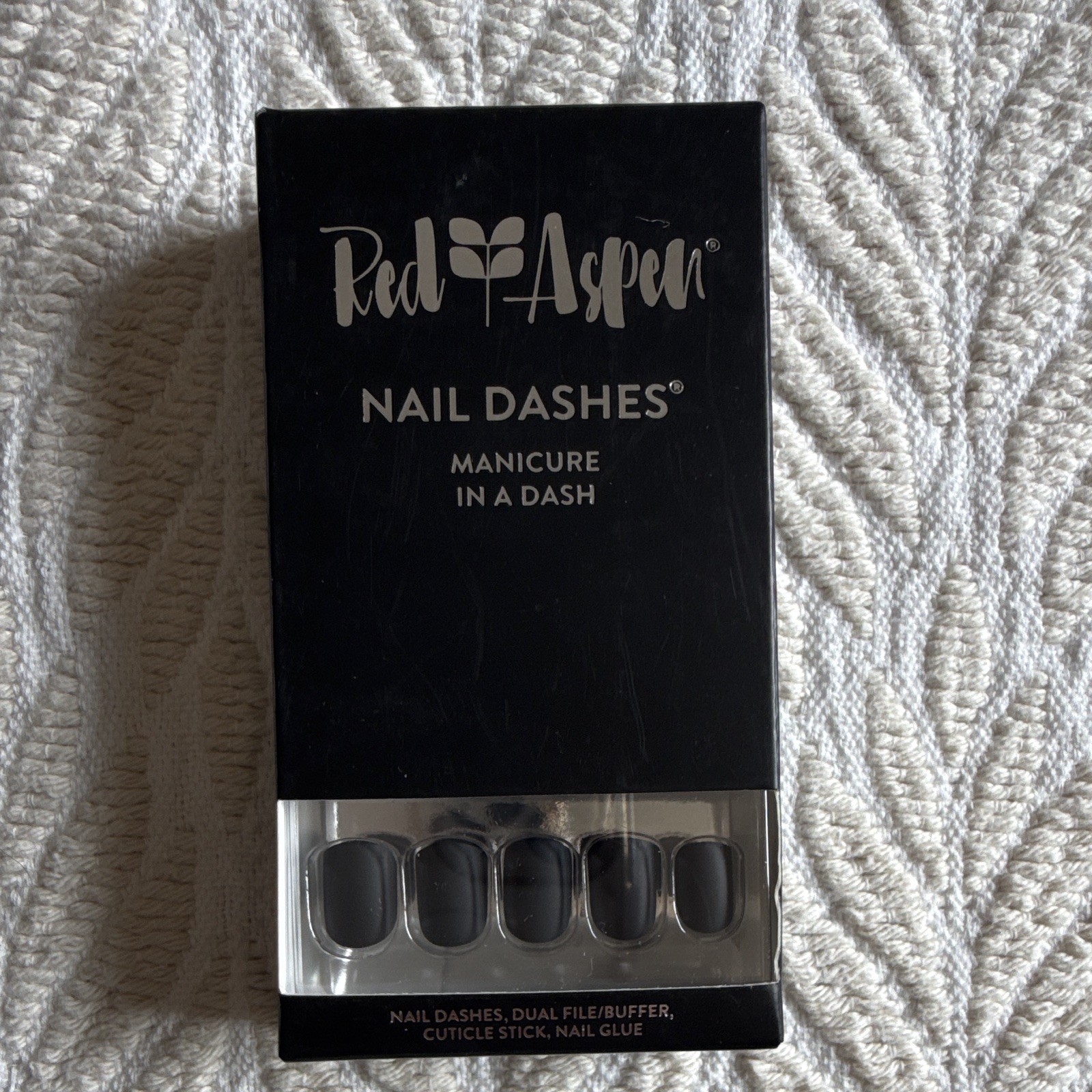 3 Red Aspen Nail Dashes Press-On Nails Butterfly Pre-Designed, Glue Included