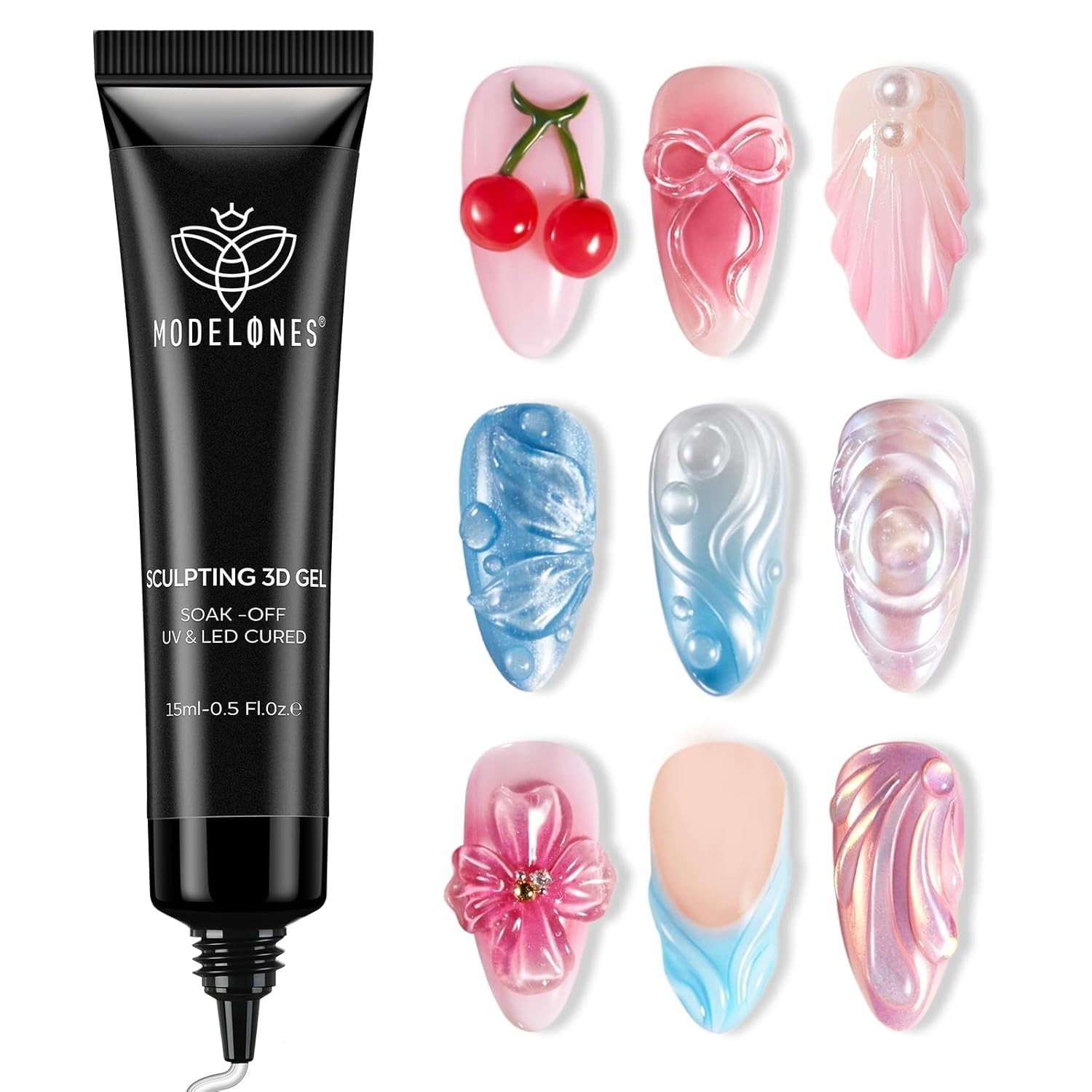 Ultimate 4-in-1 15g Clear Nail Gel – Perfect for Art Lovers & Gift Ideas