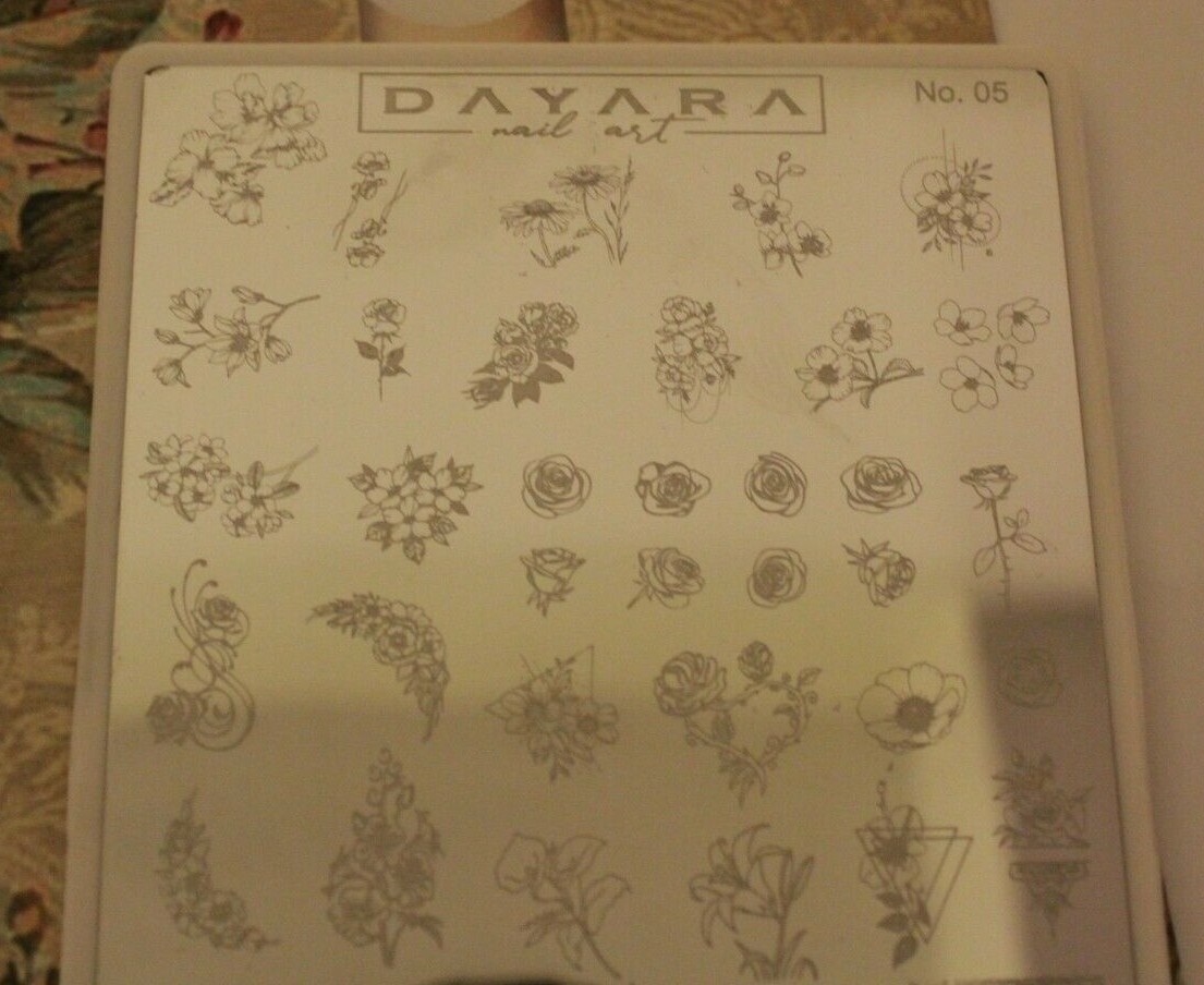 45 Flower designs DAYARA Stamping Plate For Stamped Nail Art Designs Stamp Tool