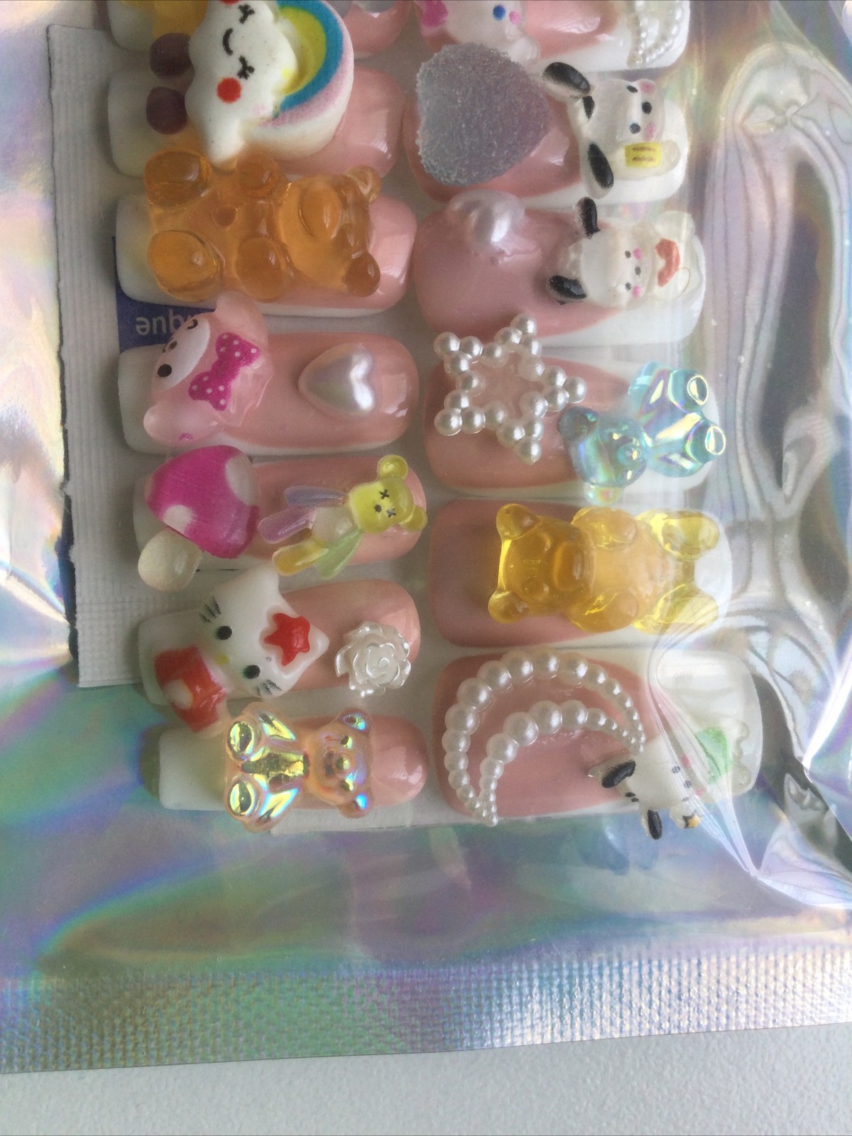 20pcs set Handmade Press On Nails, Medium Nails For Women, High Quality