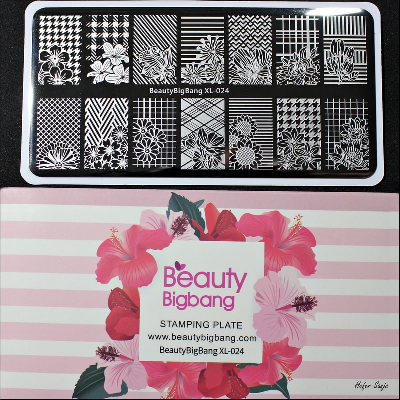 BeautyBigbang Nail Stamping Plate XL024 Florals Flowers