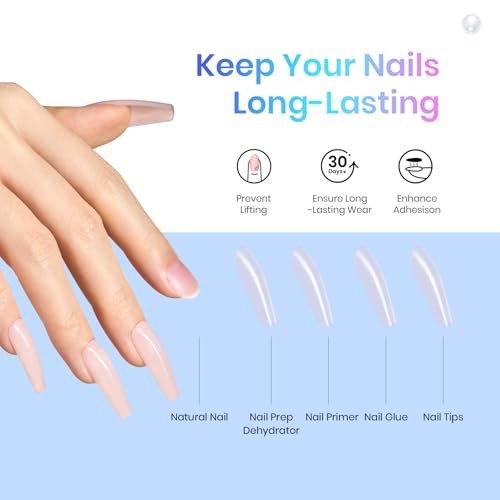 Beetles Gel Nail Glue Kit with Dehydrator & Primer, 3 x 10ml, HEMA-Free