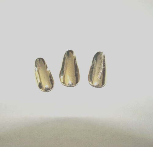 3/$25 REUSABLE ASSORTED LIFETIME 14 KT GOLD PLATED FINGERNAILS