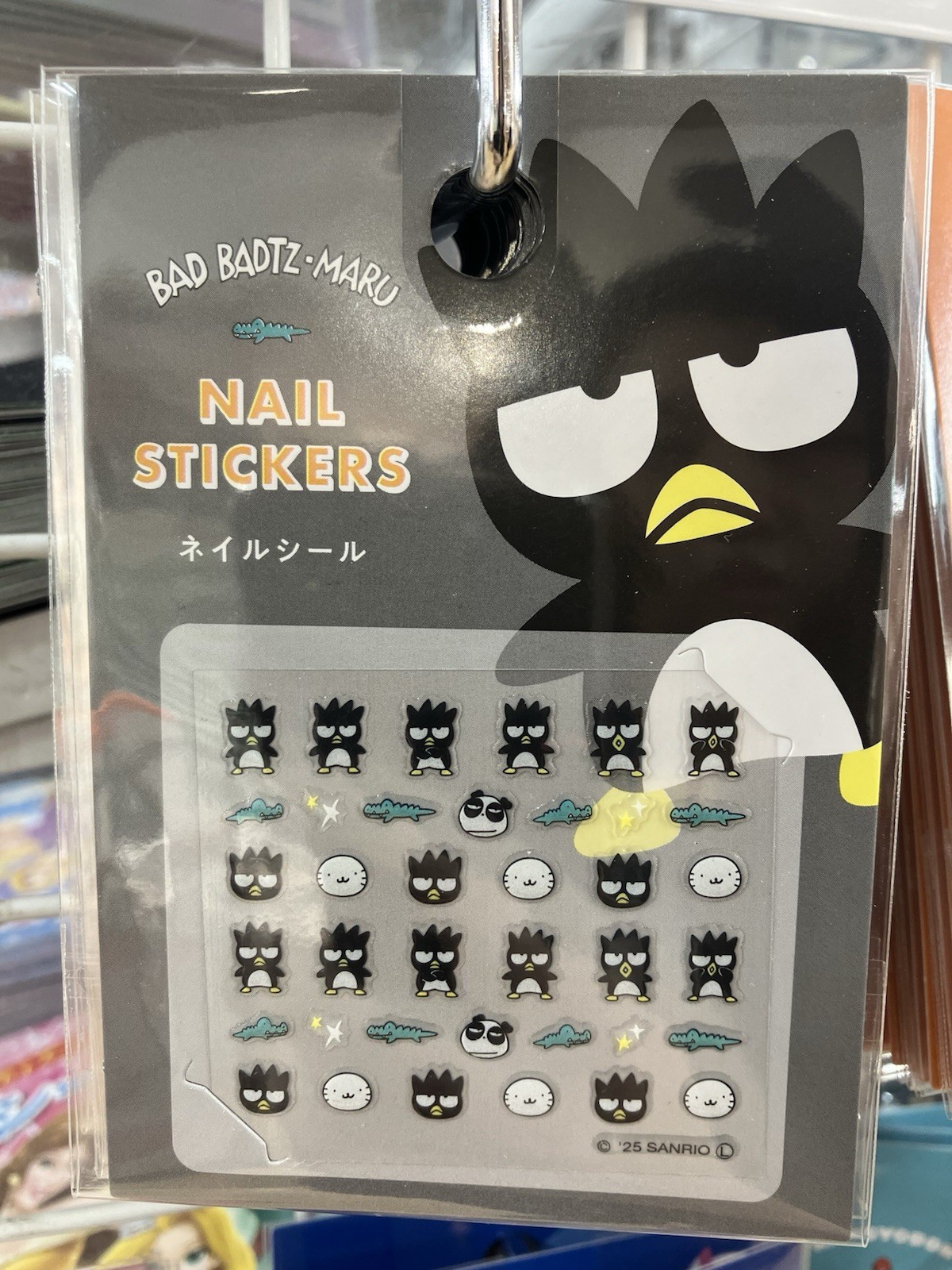 Bad Badtz Maru Nail Sticker Seal Sanrio Nail art 1Seat Ship Japan