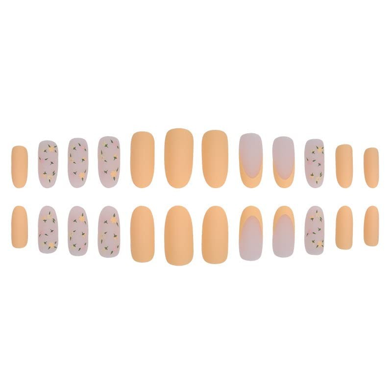 Secret Lives Acrylic Premium Reusable Artificial Fake False Press on Nails Matte