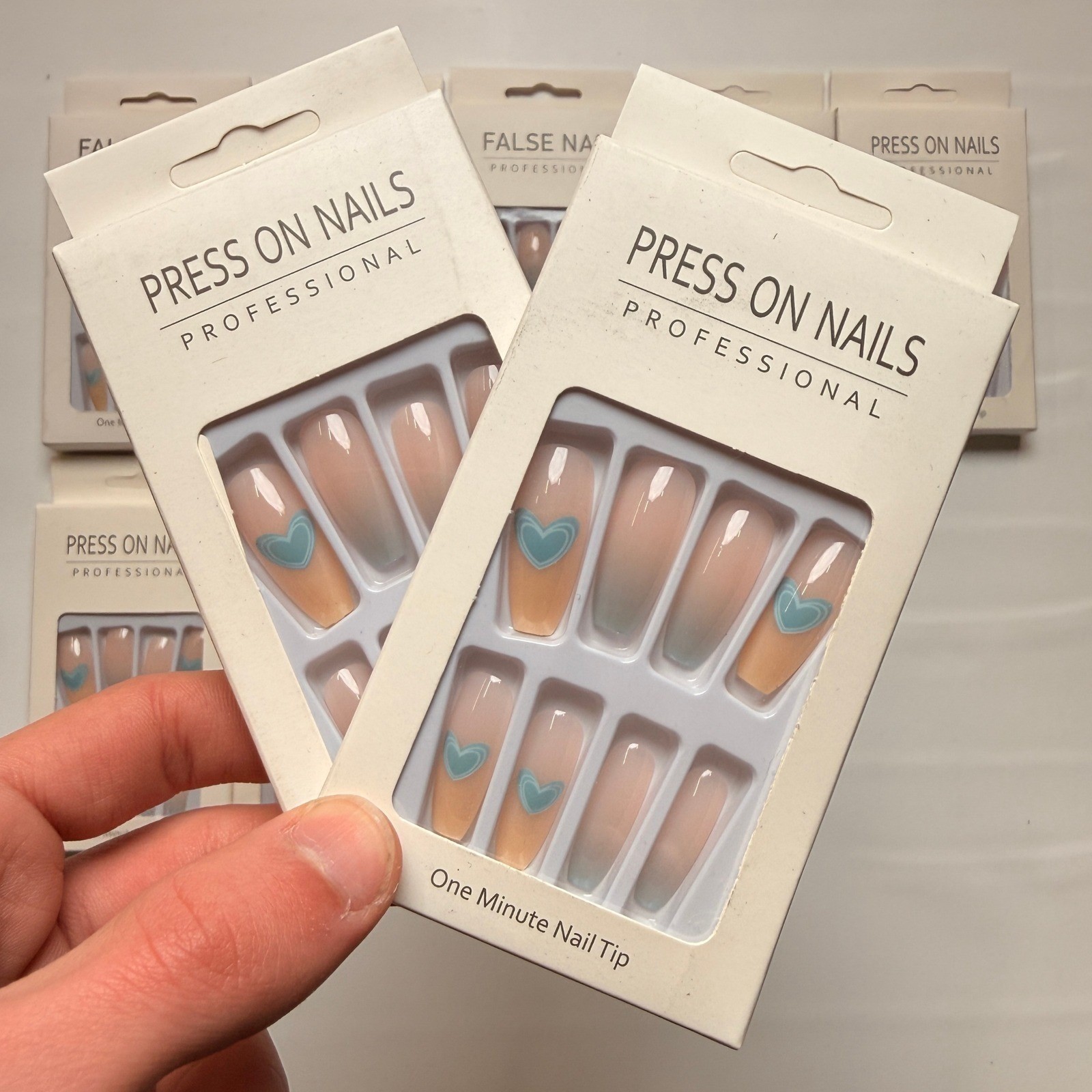 Lot of 10 Pack of 24 New False Press On Nails Assorted Designs and Colors №N50