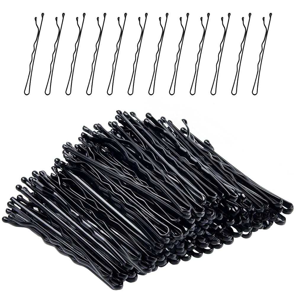 MORGLES 120Pcs Bobby Pins Black, 2Inches 1 Count (Pack of 120), Black（2inch)