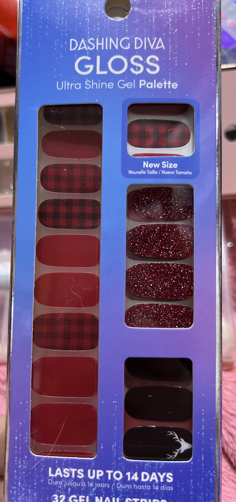 Lot 4 Dashing Diva Gloss Ultra Shine Gel Palette Nail Strips 1pack Unfinished