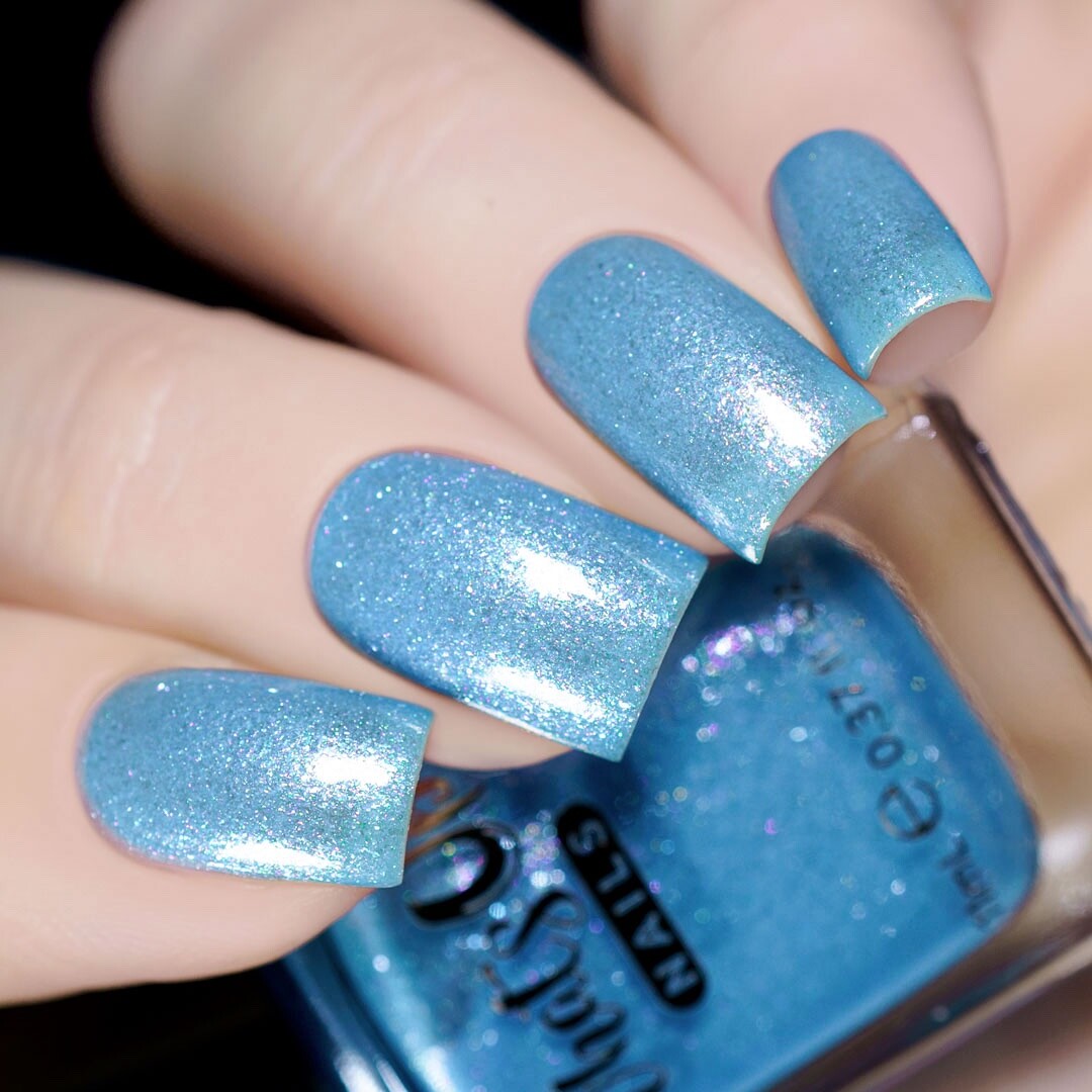 Hero Below Zero Regular Polish (Light Blue Shimmer), Nail Polish for Nail Art