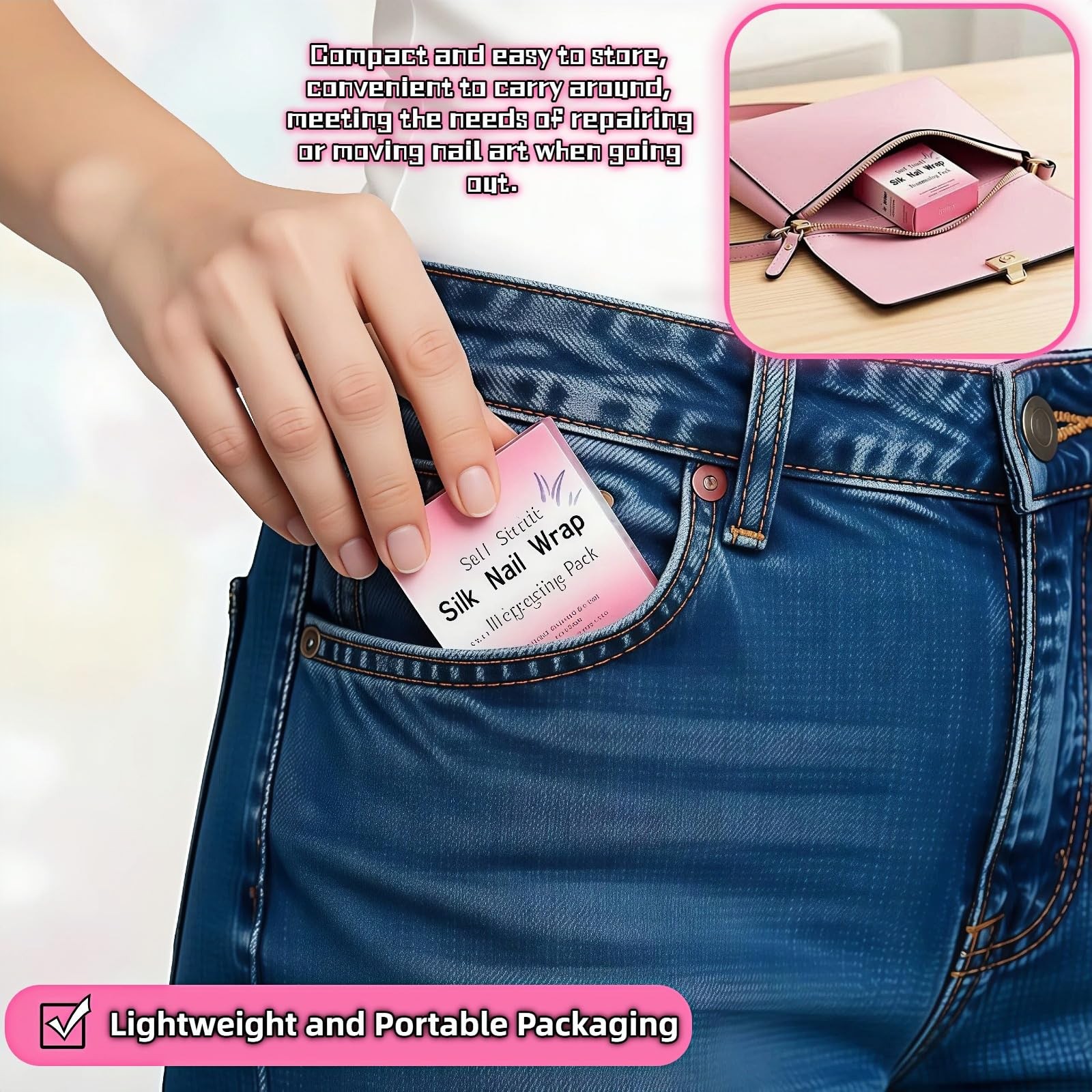 Nail Repair Tape, Self-Adhesive Silk Tape | Instant White