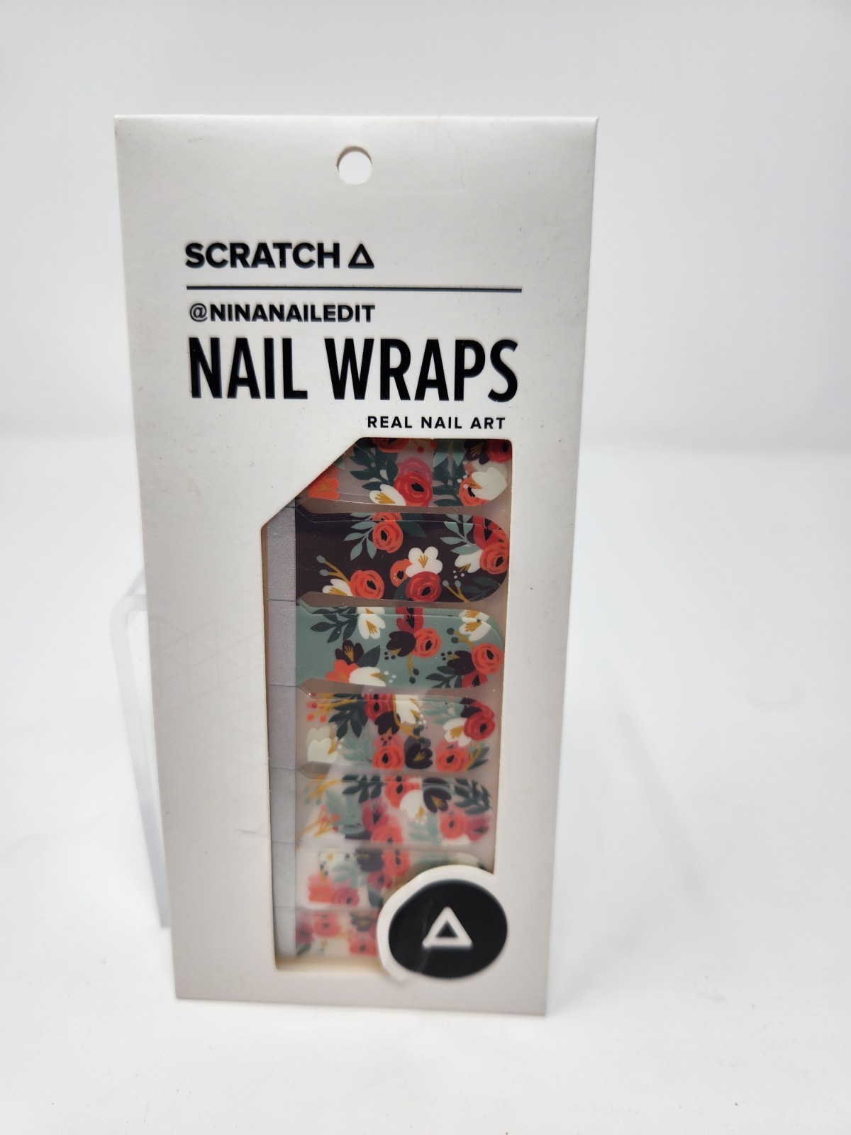 Scratch Nail Wraps Floral Flowers Real Nail Art Self-Adhesive Nail Wraps