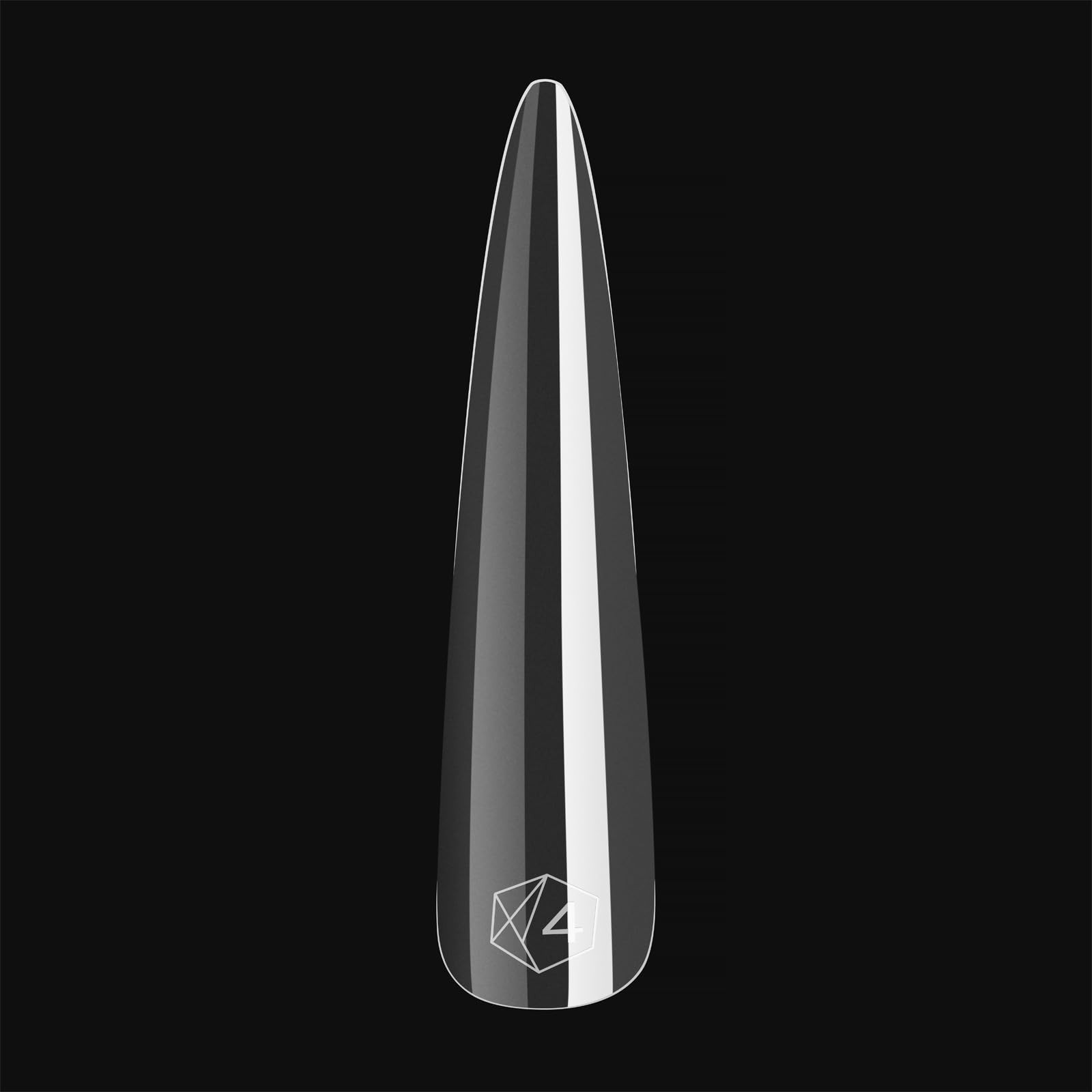 Sculpted Gel Nail Tips Box – 210pcs, 14 Sizes 00-9, Extra Long Stiletto Tips