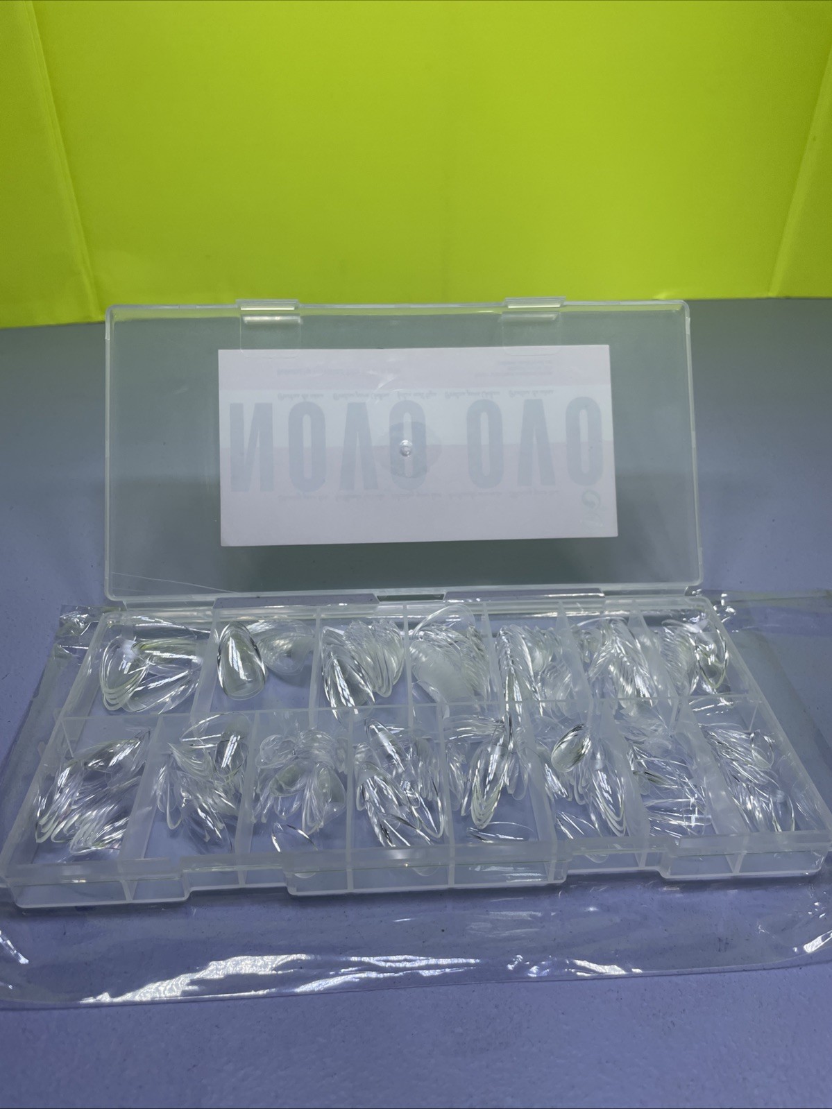 NOVO OVO Extra Thick Oval Nail Tips Press on Natural Curve,
