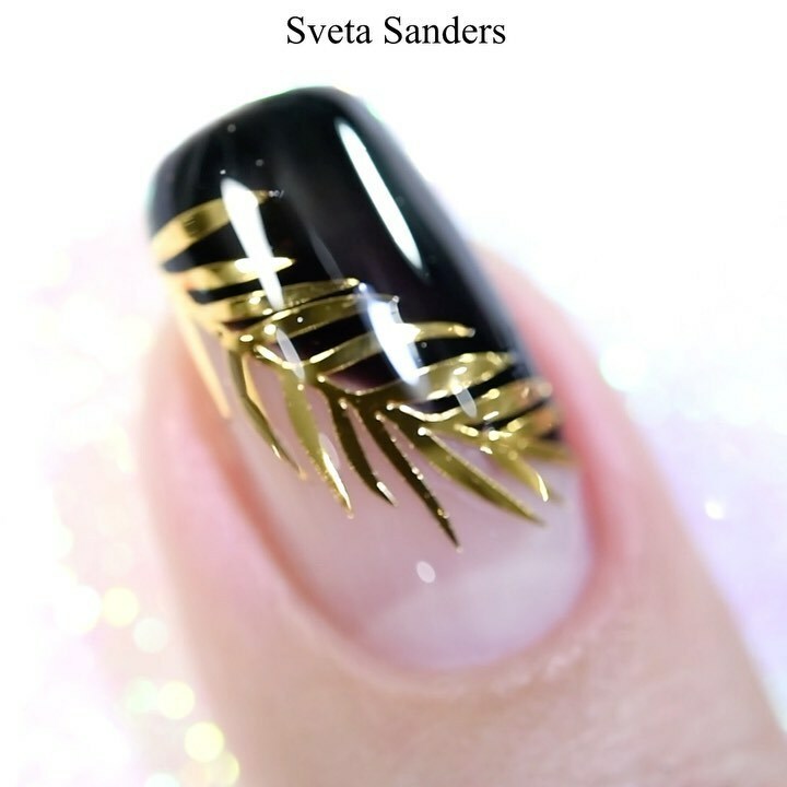 Whats Up Nails – Botanical Garden Stickers (Gold) – Daily Charme Collaboration