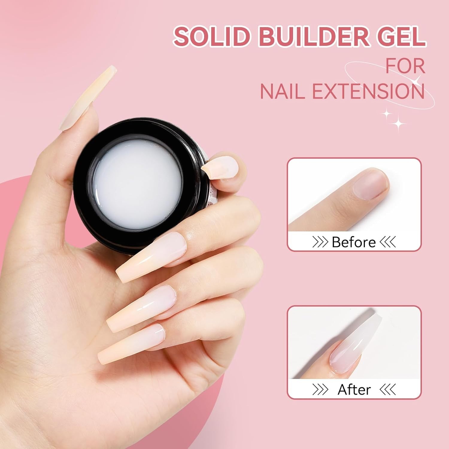 Multi-Purpose 3D Solid Builder Nail Gel – Create Stunning Art at Home with Ease