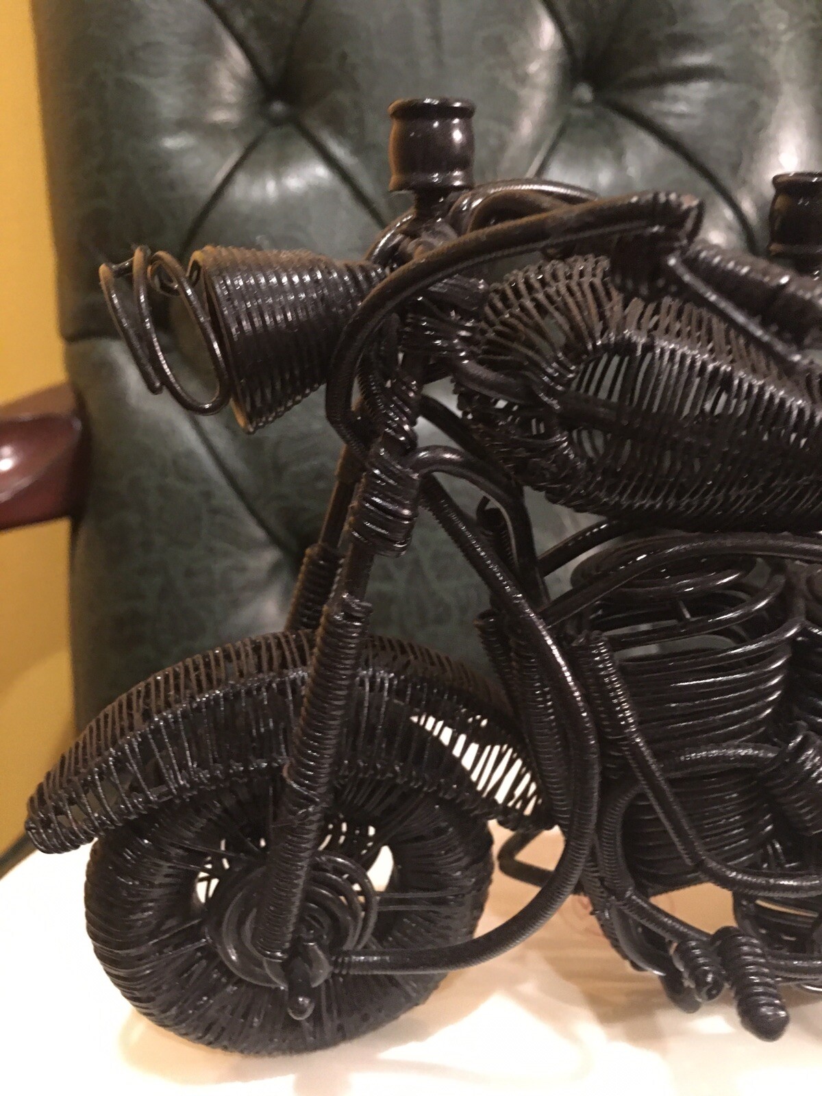 BLACK MOTOCYCLE MENORAh 100% METAL ART