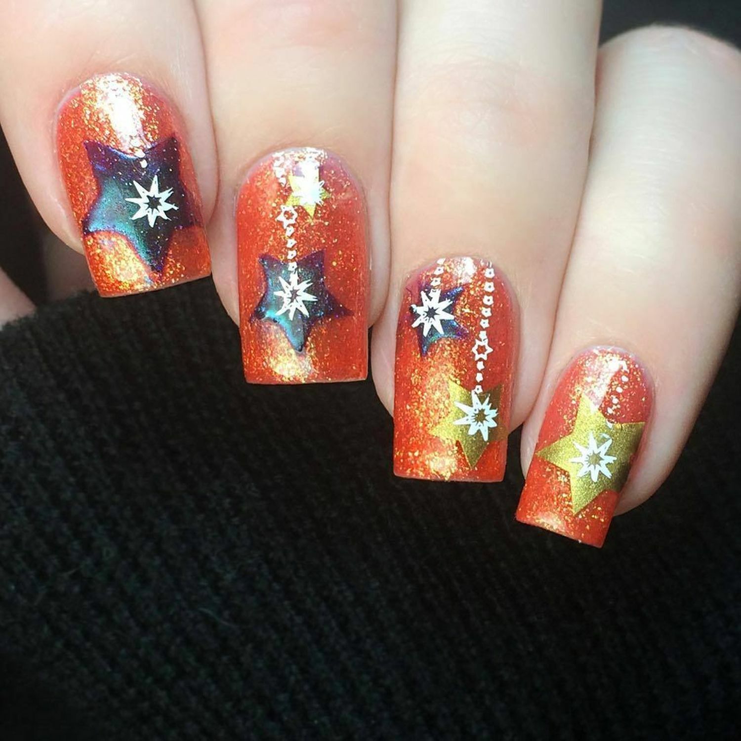 Northern Star Stencils for Nails, Christmas Nails, Nail Art